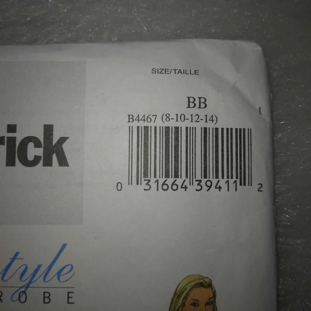 BUTTERICK B4467 SZ 8-14 Lifestyle Wardrobe Capsule Wardrobe jacket skirt top jac